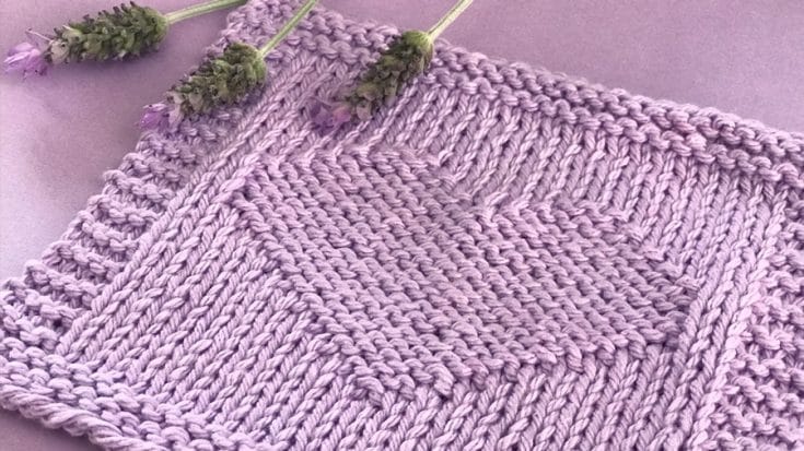 Easy Heart Knit Stitch Pattern with Video Tutorial