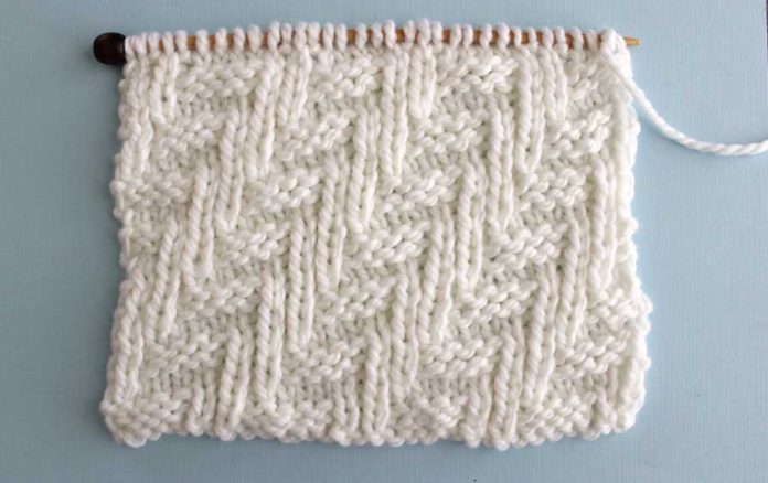 Diagonal Chevron Zigzag Stitch Knitting Pattern Studio Knit Diagonal Chevron Zigzag Stitch Knitting Pattern Studio Knit