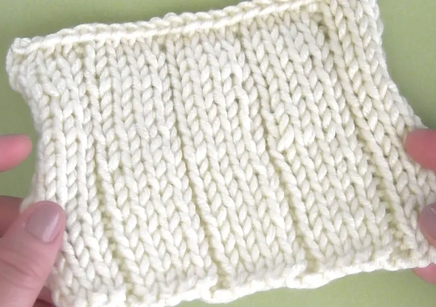 Rib Stitch to Easily Knit Vertical Stripes using a Crochet Chain with Video Tutorial by Studio Knit