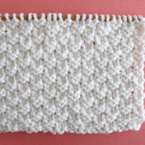 Double Moss Stitch Knitting Pattern for Beginners | Studio ...