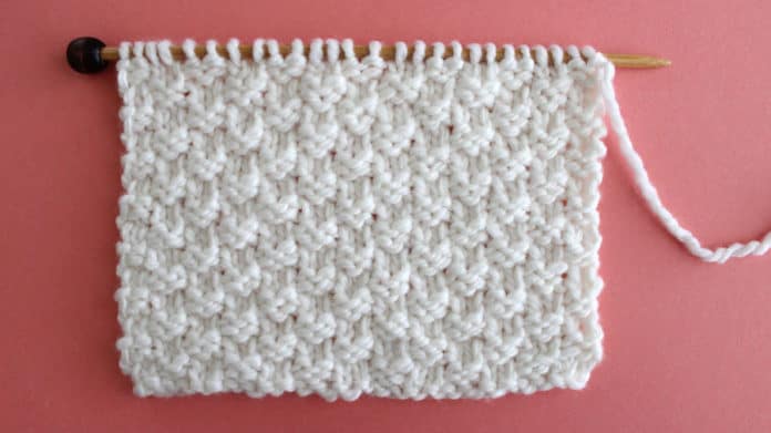 Double Moss Stitch Knitting Pattern Studio Knit