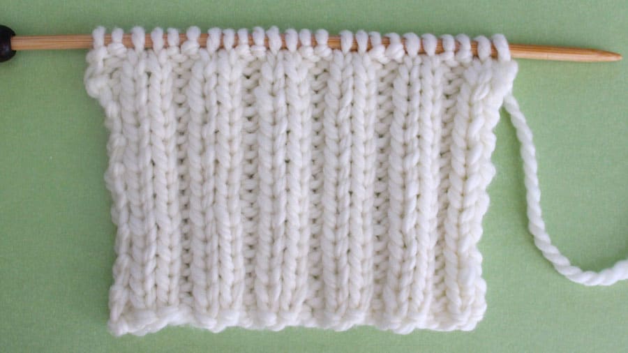 How to Knit the 2x2 Rib Stitch Pattern with Video Tutorial