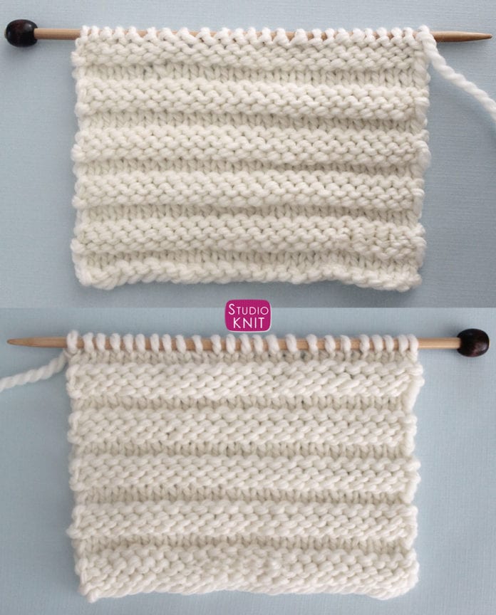 Reverse Ridge Stitch Knitting Pattern for Beginners - Studio Knit