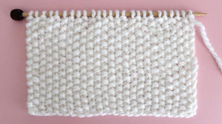 Easiest Seed Stitch Knitting Pattern For Beginners Studio Knit