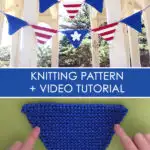 Pennant Banner Knitting Pattern and Video Tutorial by Studio Knit
