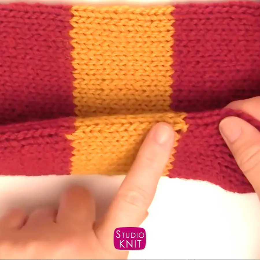 Harry Potter Scarf Knitting Pattern Casting Off Stitches for Edge