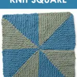 Pinwheel Knit Square. Get free knitting pattern and watch video tutorial by Studio Knit