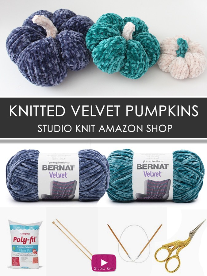 Shop supplies for Studio Knit's Velvet Pumpkin Knitting Pattern