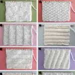 Knit Stitch Pattern Book by Studio Knit with Written Instructions and Charts