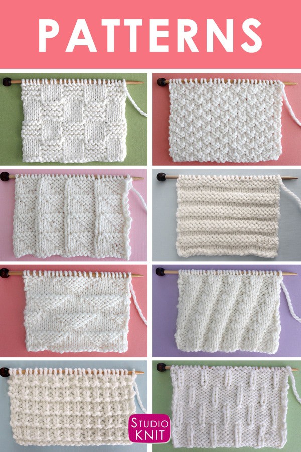 Knit Stitch Patterns For Beginning Knitters Studio Knit