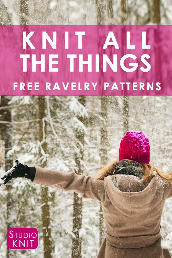 Find free knitting patterns on Ravelry with Studio Knit