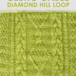 Diamond Hill Loop Celtic Cable with free knitting pattern and chart by Studio Knit