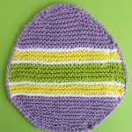 Simple Easter Egg Dishcloth Pattern and Chart by Studio Knit