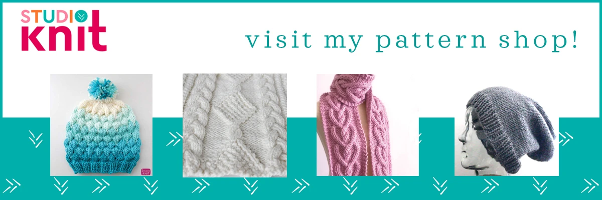 Studio Knit visit my pattern shop!