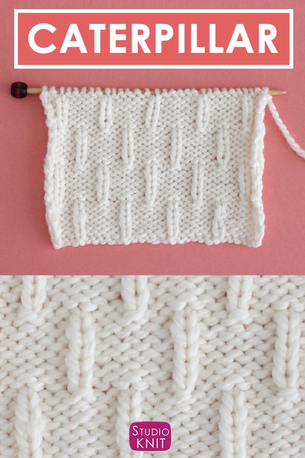Caterpillar Knit Stitch Pattern