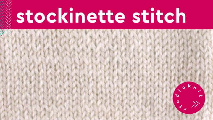 Stockinette Stitch Knitting Pattern for Beginners