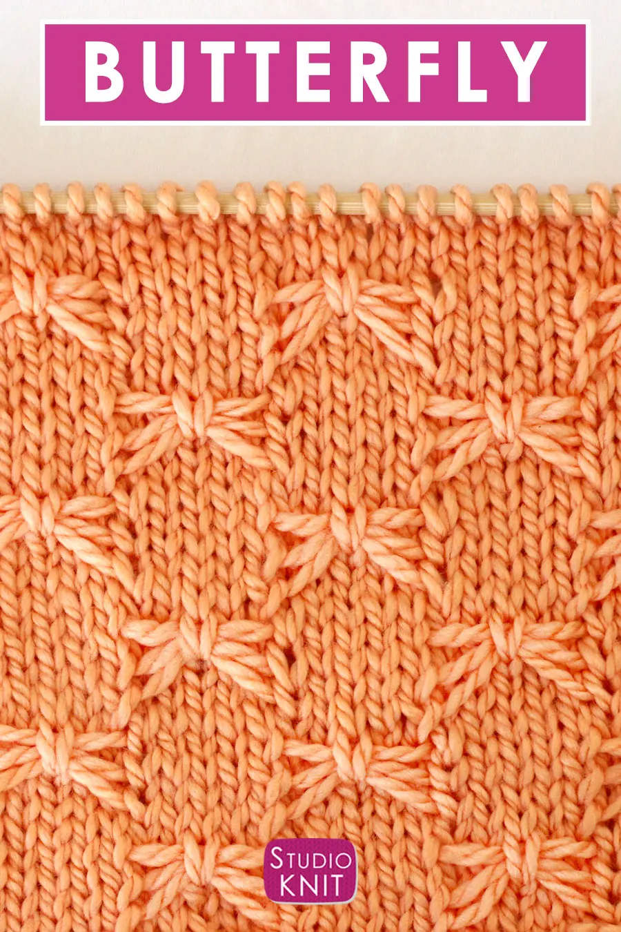 Butterfly Stitch Knitting Pattern