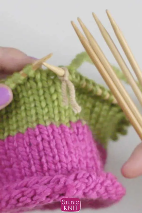 Switch to Double Pointed Needles with Studio Knit