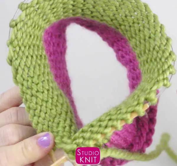 Switch from Circular to Double Pointed Needles with Studio Knit
