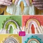 Boho Rainbow Wall Hanging by Studio Knit