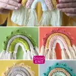 Boho Rainbow Wall Hanging by Studio Knit