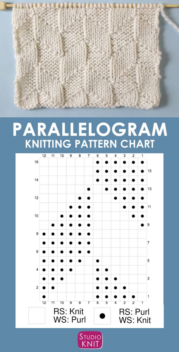 Parallelogram Stitch Knitting Chart