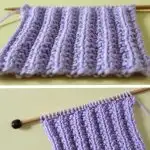 Seeded Rib Stitch Knitting Pattern