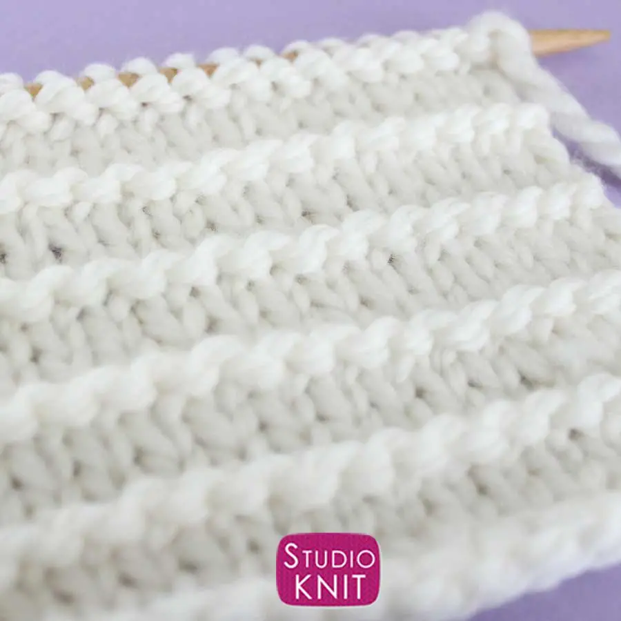 Purl Ridge Stitch Knitting Pattern