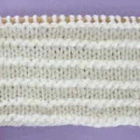 Purl Ridge Stitch Knitting Pattern for Beginners | Studio Knit