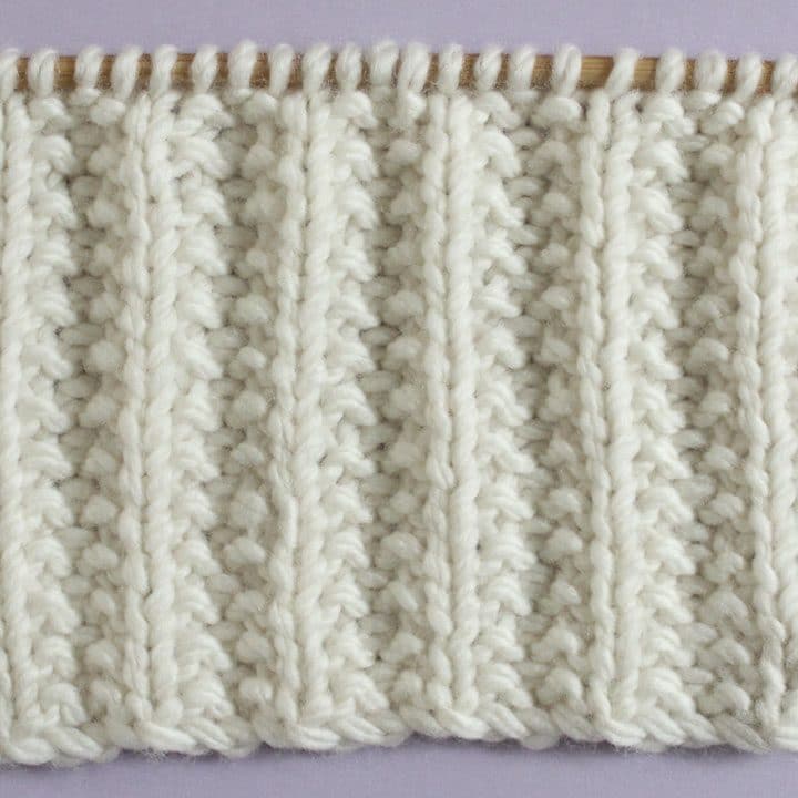 Seeded Rib Stitch Knitting Pattern