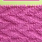 Cut diagonals knitting texture in pink yarn color by Studio Knit.