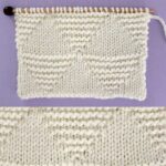 Large Stacked Triangle Stitch Knitting Pattern