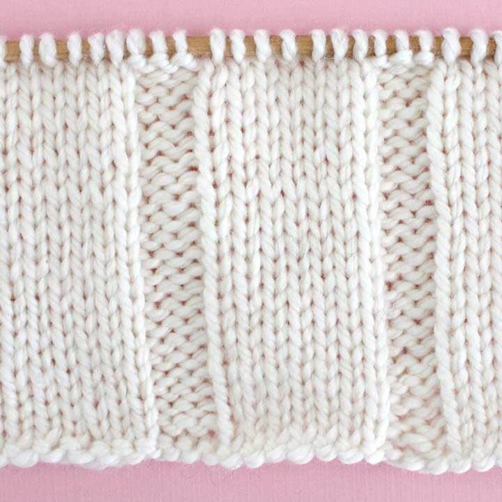 7x3 Flat Rib Stitch Knitting Pattern