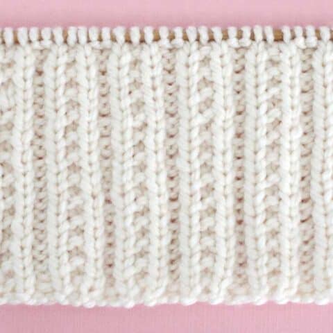 Beaded Rib Stitch Knitting Pattern for Beginners | Studio Knit