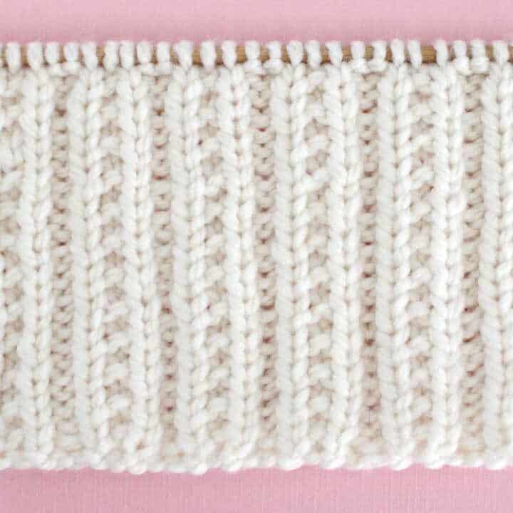 Beaded Rib Stitch Knitting Pattern
