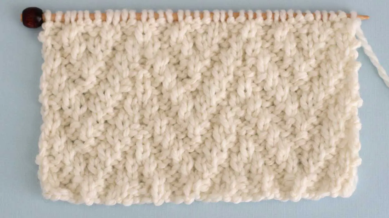 Chevron Rib Stitch Knitting Pattern