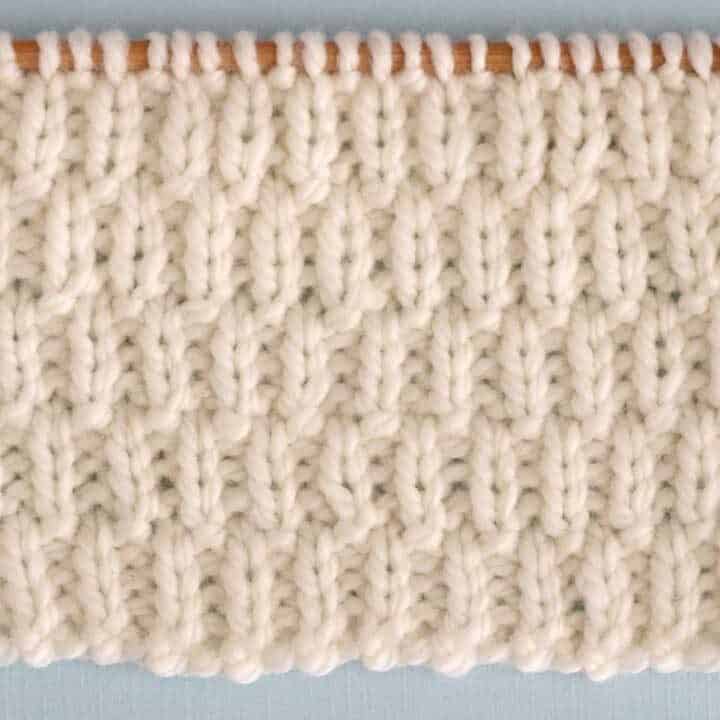 Long Raindrops Stitch Knitting Pattern