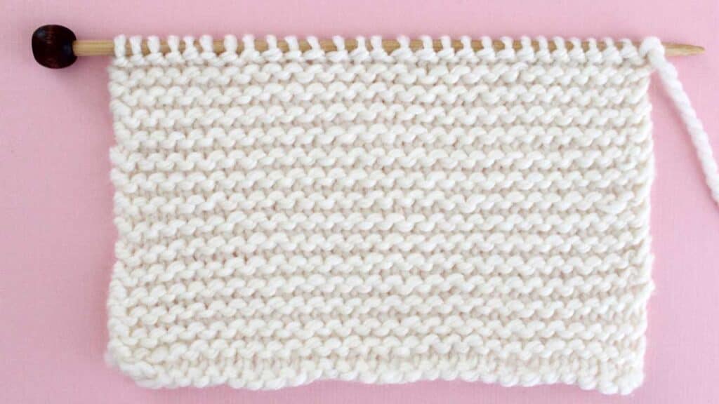 Motif de Tricot au Point Mousse