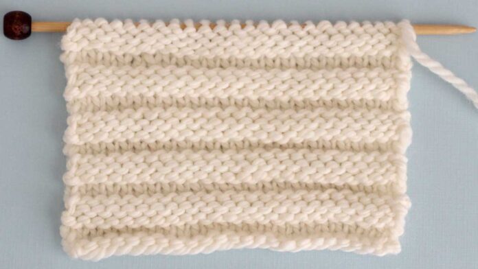 Reverse Ridge Stitch Knitting Pattern for Beginners | Studio Knit