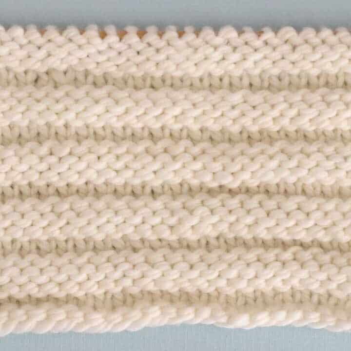 Reverse Ridge Stitch Knit Pattern