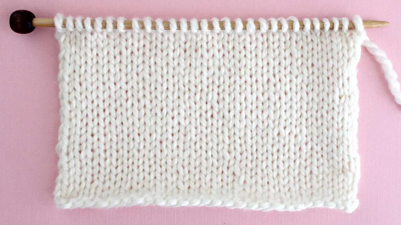 Stockinette Stitch Knitting Pattern