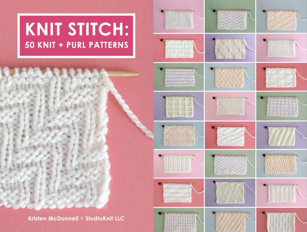 Knit Stitch Book: 50 Knit + Purl Patterns - Studio Knit