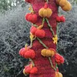 Knitting a Pumpkin Patch Forest in Salesforce Park