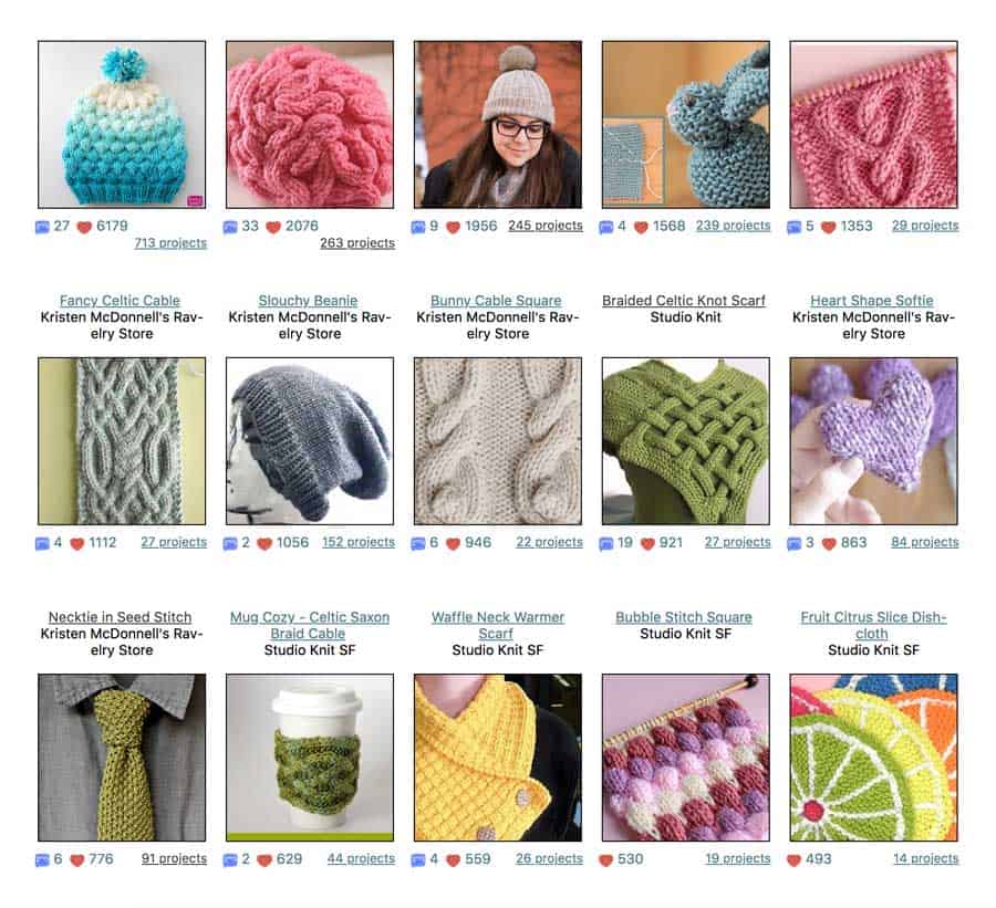 Easily Find Ravelry Free Patterns Studio Knit