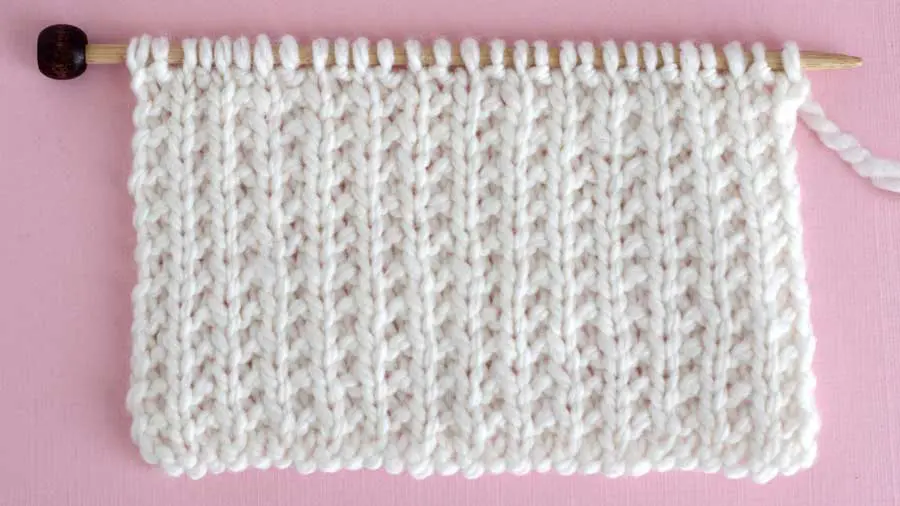 Broken Rib Stitch Knitting Pattern
