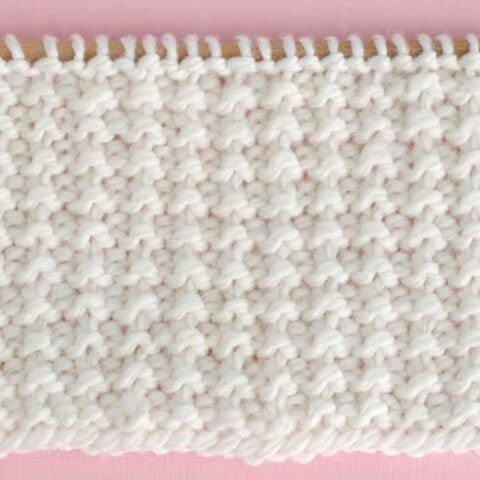 Sand Stitch Knitting Pattern for Beginners | Studio Knit