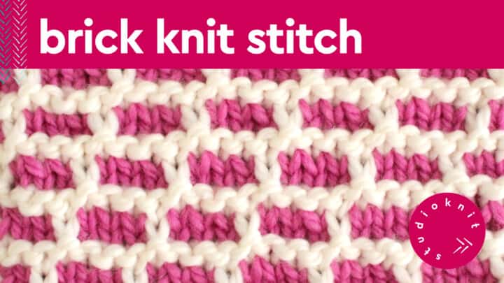 Brick Stitch Knitting Pattern