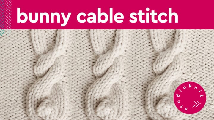 Bunny Cable Knitting Pattern