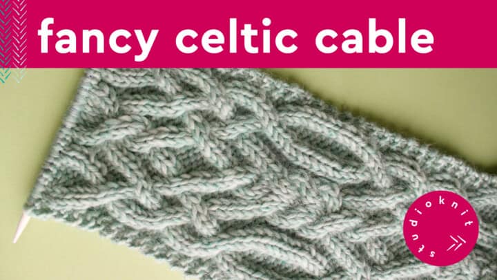 Fancy Celtic Cable Knitting Pattern Studio Knit