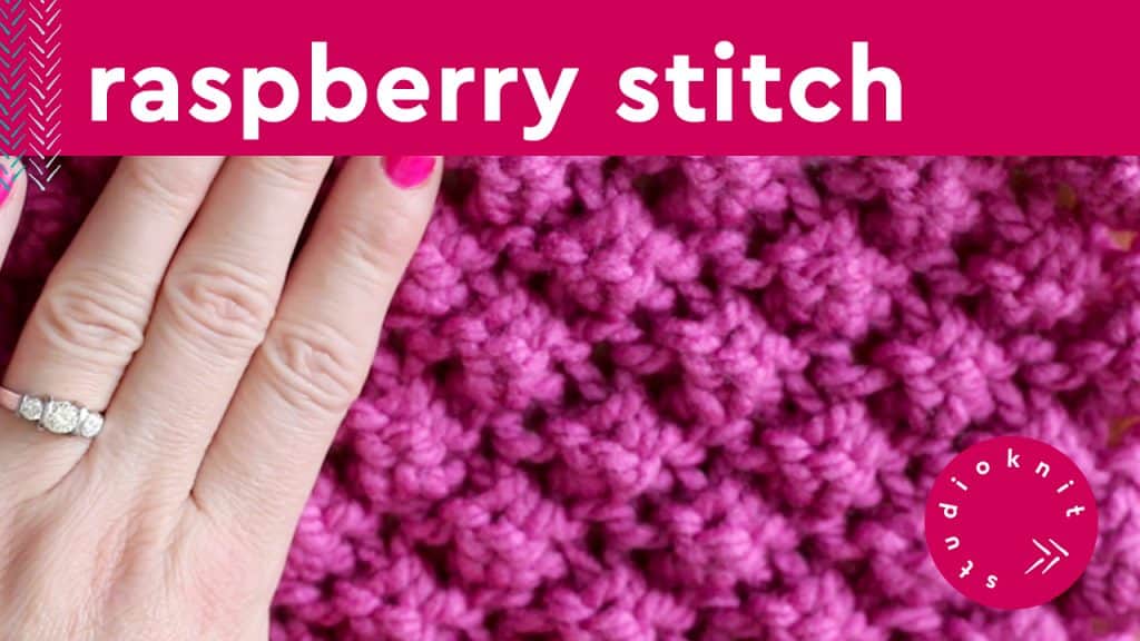 Raspberry Stitch Knitting Pattern - Studio Knit